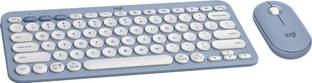 Logitech Pebble 2 Combo Bluetooth Standard Multi-device Keyboard Compatible with Desktop, Laptop, Mac multimedia_keys