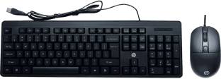 HP KM150 Keyboard and Mouse Combo Wired USB Desktop Keyboard