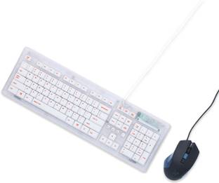 आर्कटिक फॉक्स Crystal Wired Keyboard and Mouse Combo कॉम्बो सेट