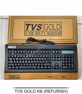 mechanical GOLD Wired USB Standard Desktop Keyboard Compatible with Desktop