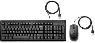 HP km160 Wired USB Standard Desktop Keyboard Compatible with Desktop, Laptop, Mac