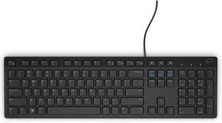 DELL KB216 USB Wired Keyboard Wired USB Standard Desktop Keyboard Compatible with Desktop, Laptop, Mac stand support,multimedia_keys