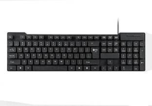 Enter TypeEasy Wired USB Standard Desktop Keyboard Compatible with Desktop, Laptop, Mac Easy to Use,Plug and Play,Quick, Comfy Durable body