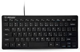 LAPCARE D-Lite Plus Wired Black Wired USB Laptop-size Desktop Keyboard Compatible with Desktop, Laptop, Mac