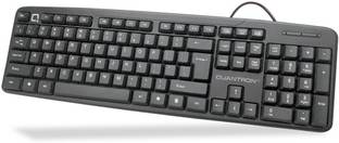 Quantron QKB-11 Wired USB Standard Desktop Keyboard Compatible with Desktop, Laptop, Mac Easy to Use,Plug and Play,Quick, Comfy Durable body