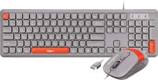 FINGERS Velvet Combo – Rangeela Series Wired USB Standard Desktop Keyboard Compatible with Desktop, Laptop, Mac Velvet Combo C4 – Rangeela Series