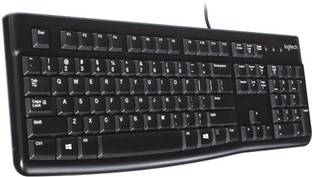Logitech LogitechK120 Wired USB Standard Desktop Keyboard Compatible with Desktop, Laptop, Mac Easy to Use,Plug and Play,Quick, Comfy Durable body