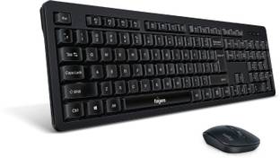 FINGERS Stellar Combo With Mouse Wireless Standard Desktop Keyboard Compatible with Desktop, Laptop, Tablet, iPad, Mac multimedia_keys,Stellar Combo With Mouse