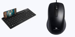 ZEBRONICS Zeb K36+Alex Keyboard & Mouse Combo Wired USB Standard Desktop Keyboard Compatible with Desktop, Laptop