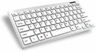 LAPCARE D-PLUS Wired USB Multi-device Keyboard (White) Wired USB Tenkeyless Desktop Keyboard Compatible with Desktop, Laptop, Mac Easy to Use,Plug and Play,Quick, Comfy Durable body