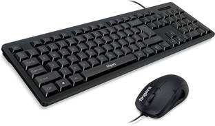 FINGERS Marvel Combo With Mouse Wired USB Standard Desktop Keyboard Compatible with Desktop, Laptop, Tablet, iPad, Mac multimedia_keys,Marvel Combo With Mouse