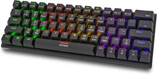 Intex Caliber Plus Mechanical Wireless Keyboard IT-WLKBM02 Wireless Laptop-size Desktop Keyboard Compatible with Desktop, Laptop, Mac