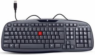 iball Winner USB V2.0 Keyboard Wired USB Standard Desktop Keyboard Compatible with Desktop, Laptop, Mac stand support,Winner USB V2.0 Keyboard