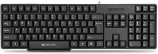 ZEBRONICS K20 Wired USB Standard Desktop Keyboard Compatible with Desktop, Laptop, Mac , with gaming mode ,stand support,k20