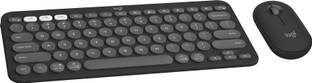 Logitech Pebble 2 Combo Bluetooth Standard Multi-device Keyboard Compatible with Desktop, Laptop, Mac multimedia_keys