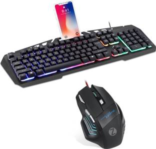 Zoook Combat Pro Black Wired USB Standard Desktop Keyboard Compatible with Desktop, Laptop, Mac
