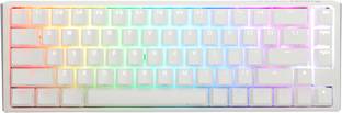 Ducky One 3 SF Pure White RGB Wired USB Laptop-size Gaming Keyboard Compatible with Desktop, Laptop, Mac