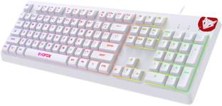 EVOFOX Deathray Prism RGB Silent Membrane Keys Wired USB Standard Gaming Keyboard Compatible with Desktop, Laptop, Mac stand support,multimedia_keys,Deathray