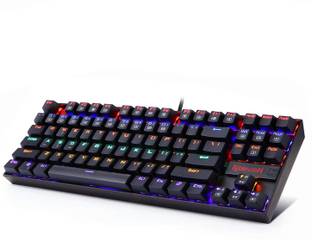 Redragon Kumara K552 Rainbow LED (red switch) Mechanical Keyboard Wired USB Standard Gaming Keyboard Compatible with Desktop, Laptop, Mac