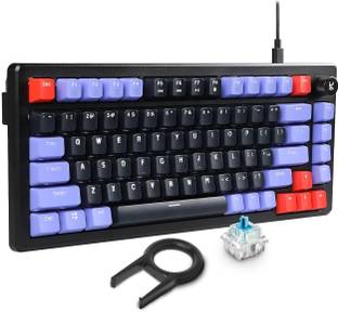 Kreo Hive OG Gaming Mechanical Keyboard Backlit Keyboards, Braided Cable Led Keyboard Wired USB Tenkeyless Gaming Keyboard Compatible with Desktop, Laptop, Mac
