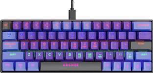 Archer Tech Lab Astra M400 Mechanical Keyboard, 17 RGB Modes, 63 Keys Clicky Blue Switches Wired USB Standard Gaming Keyboard Compatible with Desktop, Laptop, Mac