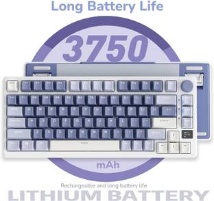 RK ROYAL KLUDGE RK M75 Wireless Bluetooth, Wireless Laptop-size Gaming Keyboard Compatible with Desktop, Laptop, Mac No,stand support,Royal Kludge RK M75 Wireless
