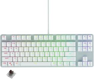 RETRACK GS200 FPS Sniper ARGB Brown Mechanical Switches RGB Gaming Mechanical Keyboard Wired USB Standard Gaming Keyboard Compatible with Desktop, Laptop, Mac
