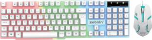 zebion Sensei Gaming Keyboard Mouse Combo Wired USB Standard Gaming Keyboard Compatible with Desktop, Laptop, Mac