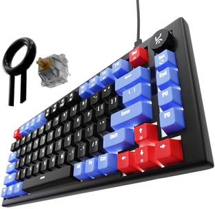 Kreo Hive OG Gaming Mechanical Keyboard Backlit Keyboards, Braided Cable Led Keyboard Wired USB Tenkeyless Gaming Keyboard Compatible with Desktop, Laptop, Mac
