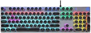 HP GK400Y Mechanical Wired USB Standard Gaming Keyboard Compatible with Desktop, Laptop, Mac Easy to Use,Plug and Play,Quick, Comfy Durable body