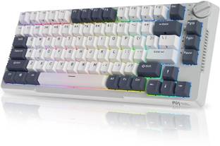 RK ROYAL KLUDGE RK H81 Wireless Bluetooth, Wireless Laptop-size Gaming Keyboard Compatible with Desktop, Laptop, Mac stand support,Royal Kludge RK H81 Wireless