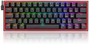 Redragon K617 Wired USB Standard Gaming Keyboard Compatible with Desktop, Laptop, Mac