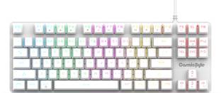 Cosmic Byte CB-GK-37 Firefly Mechanical Swappable Outemu Red Switch Per Key RGB Wired USB Standard Gaming Keyboard Compatible with Desktop, Laptop, Mac