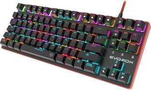 AMKETTE Katana Pro Mechanical Wired USB Tenkeyless Gaming Keyboard Compatible with Desktop, Laptop, Mac with gaming mode ,multimedia_keys,Katana Pro