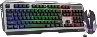 ZEBRONICS Transformer Pro Wireless Standard Multi-device Keyboard Compatible with Desktop, Laptop, Mac Gaming Keyboard & Mouse, 2.4GHz, 4000 DPI, LED Modes,Type C, Al body�