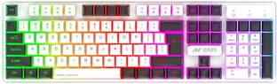 Ant Esports MK1700 Membrane USB-A Connection, Quiet Keystrokes, 12 Multimedia Function Keys Wired USB Standard Gaming Keyboard Compatible with Desktop, Laptop, Mac with gaming mode ,multimedia_keys,Ant Esports MK 1700 Wired Membrane Gaming Keyboard –with Backlit RGB LED, USB-A Connection, Quiet Keystrokes, 12 Multimedia Function Keys