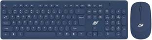 Ant Value FKBRI05 / Auto-Stand-By, Silent Keys, 8 hot keys Mouse Combo Wireless Standard Desktop Keyboard Compatible with Desktop, Laptop, Mac Black,FKBRI05 Laptop Keyboard Combo Wireless