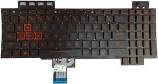 SOLUTIONS-365 ASUS FX505 FX505D FX505GM FX505A FX504 RED COLOR WITHOUT BACKLIT Internal Laptop-size Laptop Keyboard