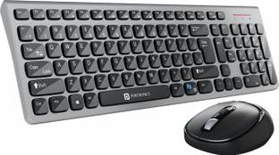 पोर्ट्रोनिक्स Key7 Combo Keyboard Mouse Combo Set with 2.4Ghz, 1600 DPI Wireless Laptop Keyboard