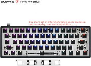 SKYLOONG GK61 Barebone Kit Wired USB Laptop-size Laptop Keyboard Compatible with Desktop, Laptop, Mac