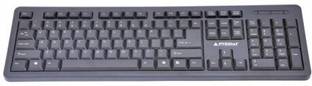 PRODOT 207S Wired USB Standard Laptop Keyboard Compatible with Desktop, Laptop, Mac