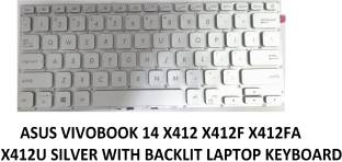 SOLUTIONS-365 COMPATIBLE KEYBOARD FOR ASUS VIVOBOOK 14 X412 X412F WITH BACKLIT Internal Laptop-size Laptop Keyboard Compatible with Desktop, Laptop, Mac