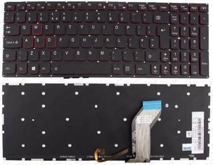 SOLUTIONS-365 Compatible laptop keyboard for lenovo ideapad Y700-15ISK red backlit Uk version Internal Laptop-size Laptop Keyboard Compatible with Desktop, Laptop, Mac