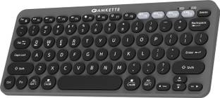 AMKETTE Optimus 4 in 1 Compact Bluetooth, Wireless Handheld Laptop Keyboard Compatible with Desktop, Laptop, Tablet, iPad, Mac multimedia_keys,Optimus BT Keyboard