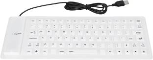FKU 85 Keys Flexible Keyboard USB Interface Foldable and Dustproof Waterproof Wired USB Laptop Keyboard