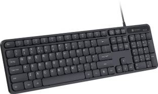 Portronics Ki-Pad 3 USB Wired Keyboard, Noise-free Typing, Large Keys, Function Hotkeys Wired USB Handheld Laptop Keyboard Compatible with Desktop, Laptop, Mac N/A,stand support,multimedia_keys