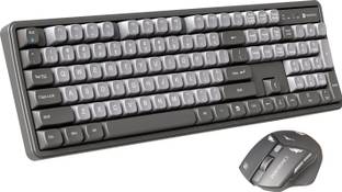Portronics Key9 Combo Wireless Keyboard and Mouse, Ergonomic Mouse, USB Receiver, Wireless Laptop-size Laptop Keyboard Compatible with Desktop, Laptop, Mac