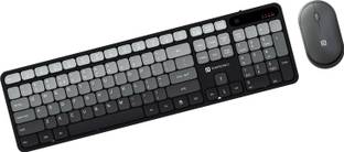 Portronics Key11 Combo Wireless Keyboard and Mouse, Rechargeable Type-C, Gradient Keys Wireless Handheld Laptop Keyboard Compatible with Desktop, Laptop, Mac