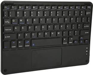 FKU 10 Inch Rechargeble Bluetooth Keyboard, Lightweight Ultra Wide Bluetooth, Wireless Handheld Multi-device Keyboard Compatible with Desktop, Laptop, Mac Rainbow,multimedia_keys,10 Inch Rechargeble Bluetooth Keyboard