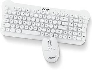 Acer CUTEO 2.4GHz Keyboard & Mouse Combo Wireless Standard Multi-device Keyboard Compatible with Laptop, Desktop